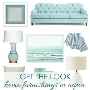 Home Furnishings in Aqua